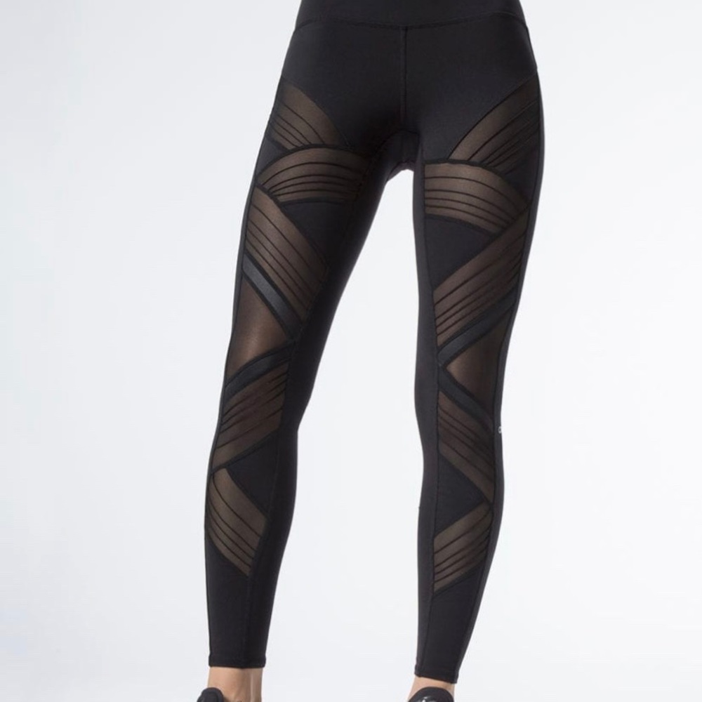 ALO Yoga Black Mesh Legging